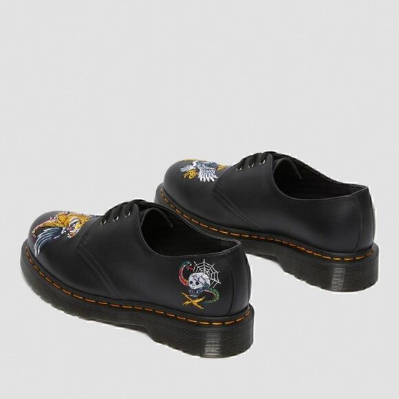 7 DOC MARTENS 1461 SOUVENIR EMBROIDERED LEATHER SHOES NIB great Gift! - Picture 4 of 16